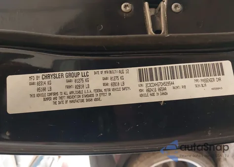 2013 Dodge Charger Sxt Plus z USA, uszkodzony, nr VIN 2C3CDXHG7DH529544